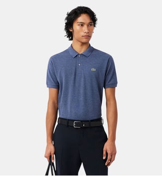 Polo L.12.12 classic fit chiné - Lacoste - Bleu chiné