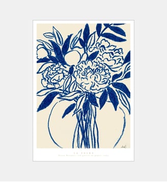 Poster   Peony Bouquet - La Poire - Poster & Frame - Multicolore