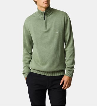 Pull droit en coton à col zip Merrick Bay Rodd & Gunn