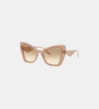 Lunettes de soleil Œil de chat DG4489 - Dolce & Gabbana - Camel transparent