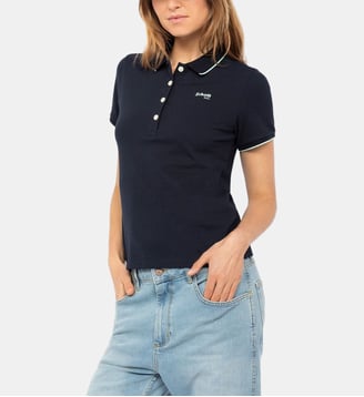 Polo rétro sport. - Schott - Bleu marine