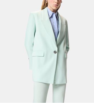 Veste à boutons roses bijou - Pinko - Vert
