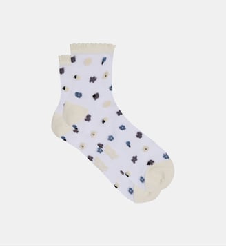 Chaussettes transparentes Socks Petal - Dim - Bleu