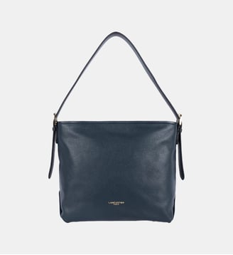 Sac seau Dune en cuir - Lancaster - Bleu foncé