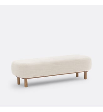 Banc/bout de lit Papoo - La Redoute Interieurs - Écru