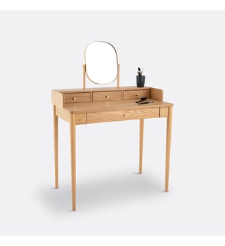 Coiffeuse avec réhausse - La Redoute Interieurs - Chêne