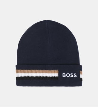 Bonnet en tricot - BOSS Kidswear - Bleu cargo