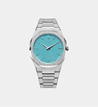 Montre Ultra thin Bleu clair A-UTBU08 - D1 Milano - Argenté