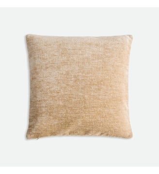 Housse de coussin, en velours texturé - La Redoute Interieurs - Beige