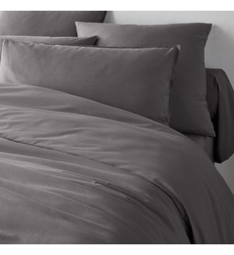 Housse de couette unie percale coton bio Scenario La Redoute Interieurs