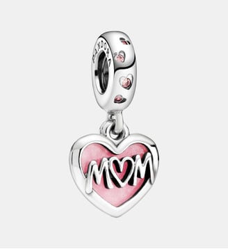 Charm Pendant Cœur Inscription Mum (Maman) - Pandora - Argenté