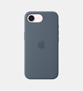 Coque iPhone 17e silicone Magsafe Bleu maritim Apple
