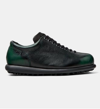 Baskets Pelotas Ariel Hella Twins cuir - Camper - Noir et gris