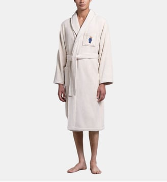 Peignoir de bain long en velours - Ralph Lauren Home - White