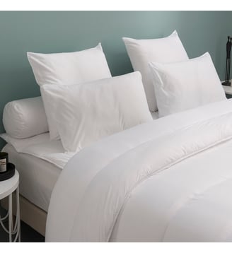 Oreiller Visco Fleur Ferme - Dunlopillo - Blanc