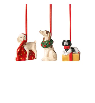 Ornements chiens 3 pcs - Villeroy & Boch - Multicolore