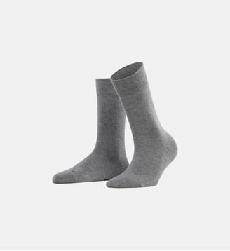 Chaussettes Sensitive London Coton - Falke - Gris clair melan