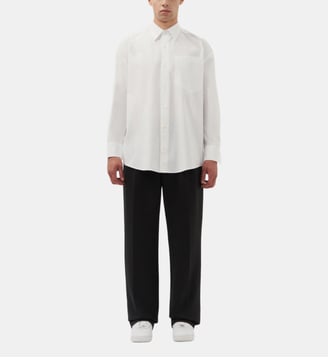 Chemise décontractée 1/1 Oversized Col Kent - Studio Seidensticker - Blanc