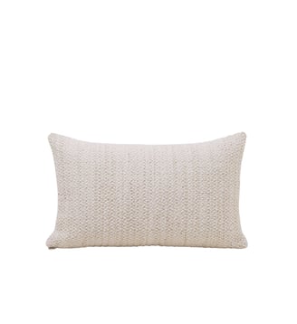 housse de coussin  Tissage épais laineux - Madura - Ivoire et écru
