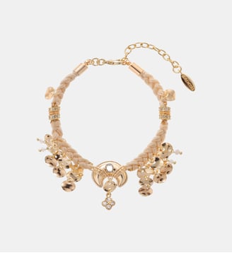 Bracelet cordon réglable avec perles et pampilles ROZO - Hipanema - Blanc