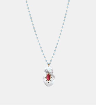 Collier pendentif   - Mindoro - Satellite - Nacre blanc