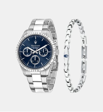 Montre Competizione Bleu foncé R8853100047 - Maserati - Argenté