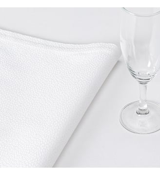 Serviette Offre White Galuchat - Le Jacquard Francais - Blanc