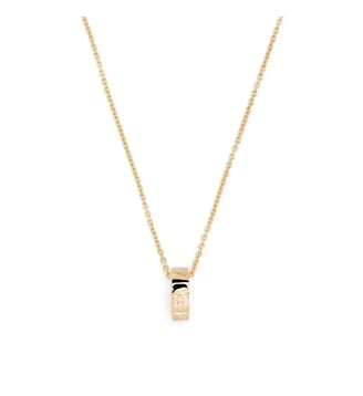 Pendentif Ride & Love semi-pavé Medium - Loyal.e Paris - Or jaune