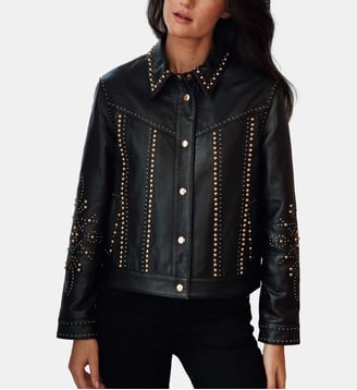 Veste col chemise uni FIRNA - La Petite Etoile - Noir