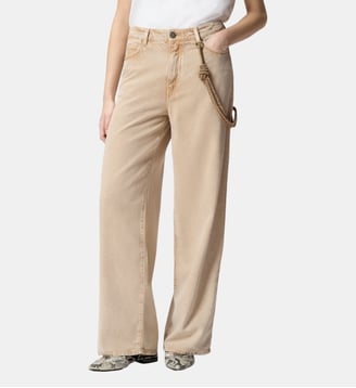 Jean à corde bijou - Pinko - Beige