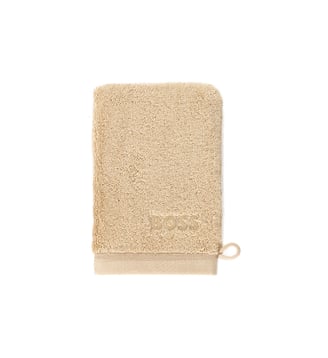 Gant de toilette  en coton - Boss Home - Écru