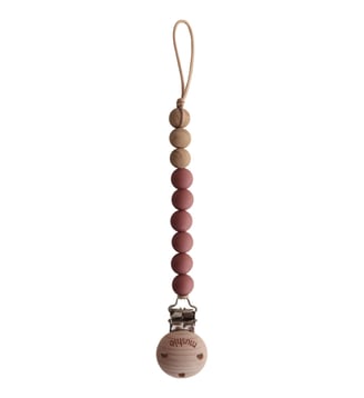 Attache sucette Eva - Mushie - Rouge