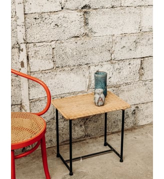 Table basse en osier Liv N°191- Produit chiné - Debongout - Bois