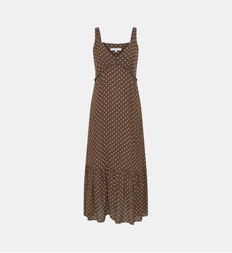 Robe sans manche à pois - RACINE - Gerard Darel - Marron