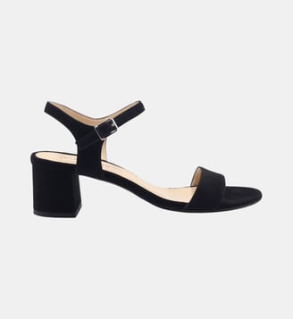 Sandales moyen talon - Jules & Jenn - Noir