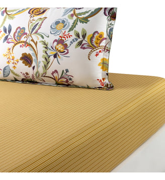 Drap housse en satin de coton lavé Desforges