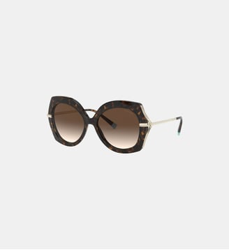 Lunettes de soleil Irrégulier TF4169 - Tiffany & Co - Marron foncé