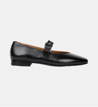 Ballerines Mado Cuir d Agneau - Bobbies - Noir