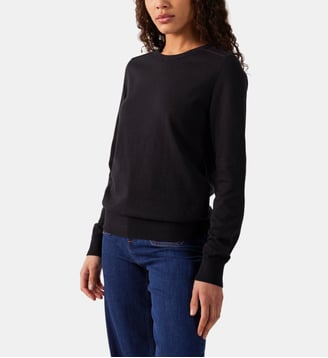 Pull en mailles col rond Heloise - Jott - Noir