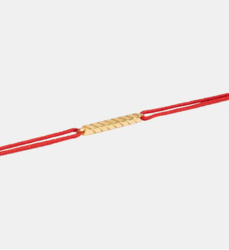 Bracelet Anagramme rainuré sur cordon - JEM - Jaune