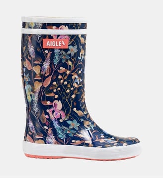 Bottes de pluie Lolly Pop Play3 cœurs - Aigle - Bleu marine