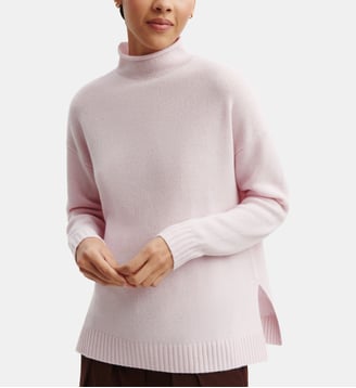 Pull ample en cachemire - Bompard - Rose cerisier