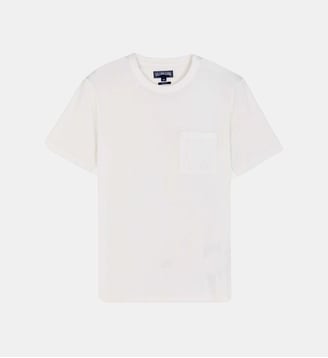 T-shirt en coton organique uni Vilebrequin
