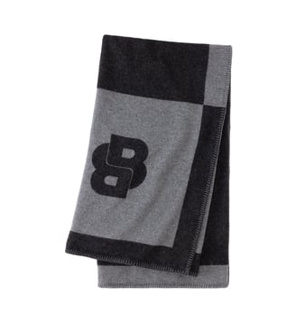Plaid en laine - Boss Home - Graphit