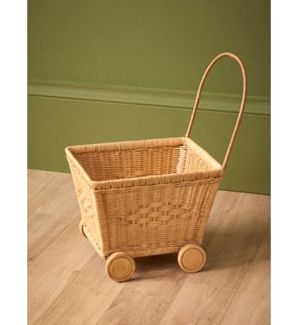 Chariot enfant en rotin - Cyrillus - Naturel