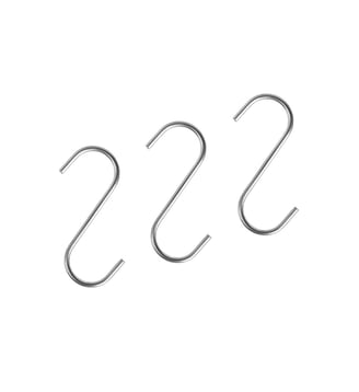 Lot de 2 patères en acier inoxydable murales - OYOY - Gris
