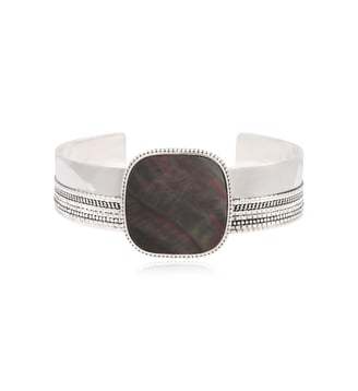 Bracelet manchette   - Ashanti - Satellite - Gris