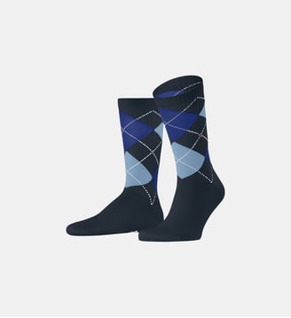 Chaussettes Rib Court Coton Opaque - Burlington - Maritime