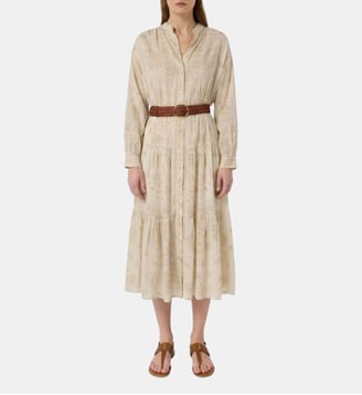 Robe longue à broderies - RISHANA - Gerard Darel - Nude