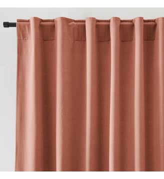 Rideau velours finition pattes cachées - La Redoute Interieurs - Praline